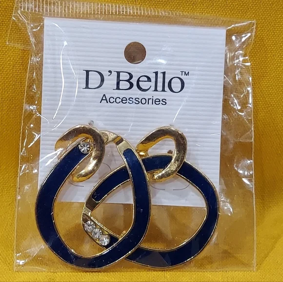 D'Bello Blue Dangle Earrings - Picture 4 of 6